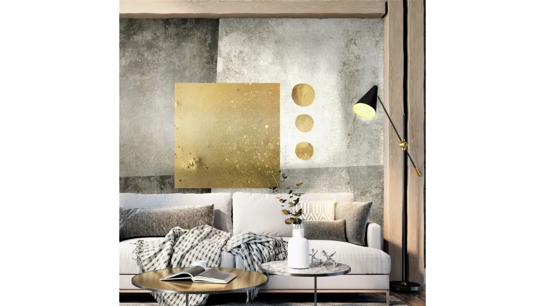 Carta da parati Geometric Gold di Pintdecor