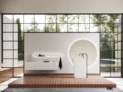 Arredo Bagno in Briccole e Laccato Bianco - De Zotti Design