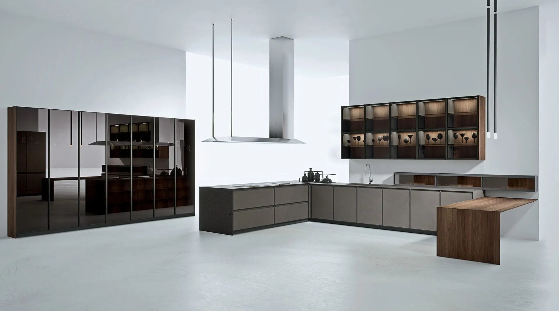 Cucina Design angolare AkB 08 03 di Arrital