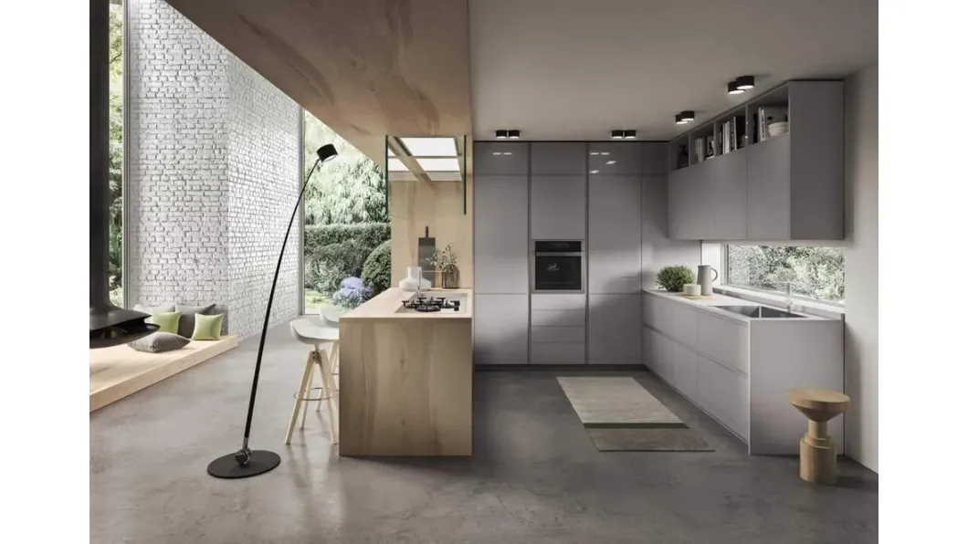 Cucina Moderna con penisola Fly Evo 07 di Ar-Tre