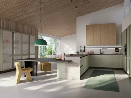 Cucina Moderna con penisola Elite 03 di Ar-Tre